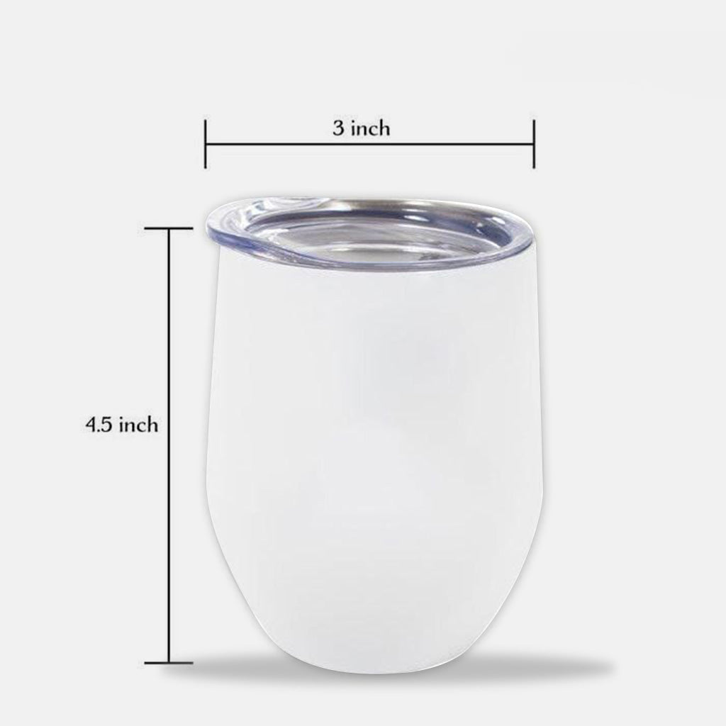 Day Of The Dead - Personalized Latina Women Wine Tumbler