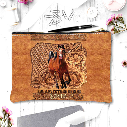 The Adventure Begins - Personalized Horse Pouch