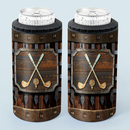 Golf Metal Pattern - Golf Can Cooler