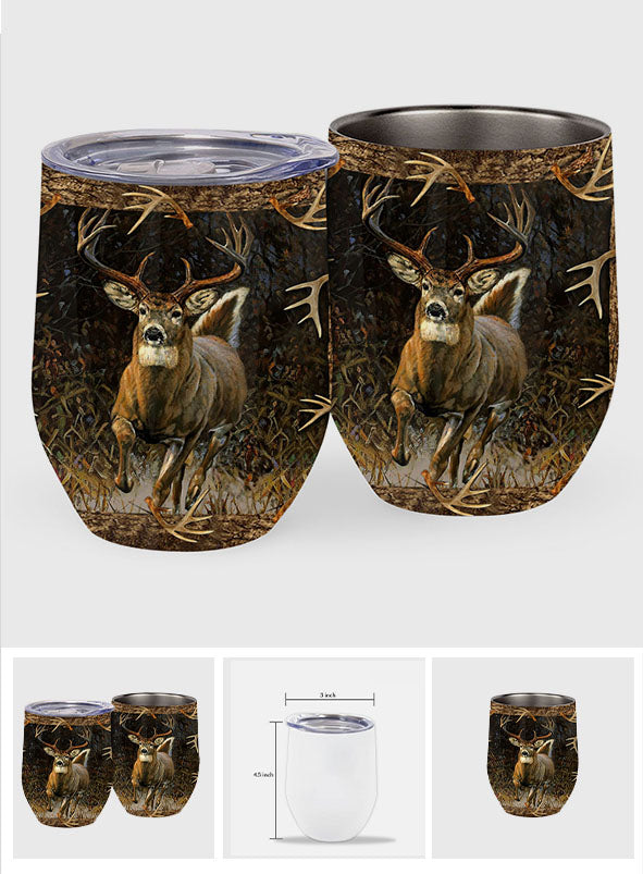 Deer Hunting - Hunting Wine Tumbler