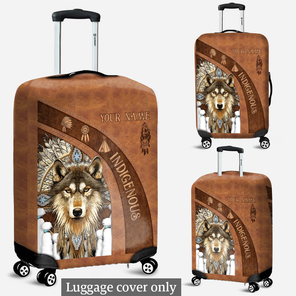 Indigenous - Personalized American Indian Luggage Cover