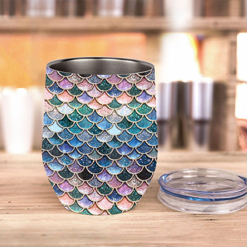 Mermaid Scales - Mermaid Wine Tumbler