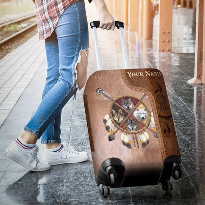 Native Blood - Personalized American Indian Luggage Cover