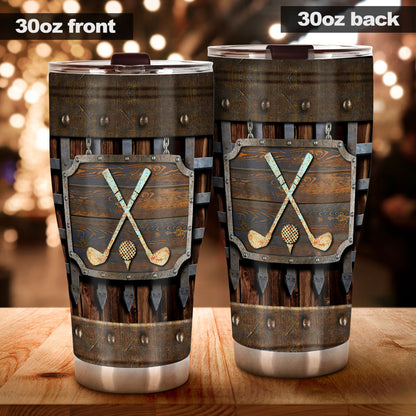 Golf Metal Pattern - Golf Tumbler