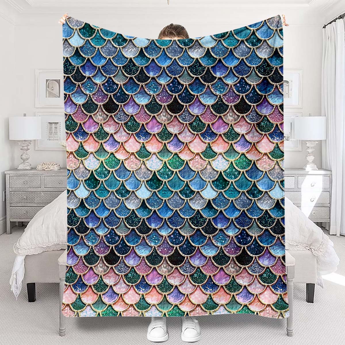 Mermaid Scales - Mermaid Blanket