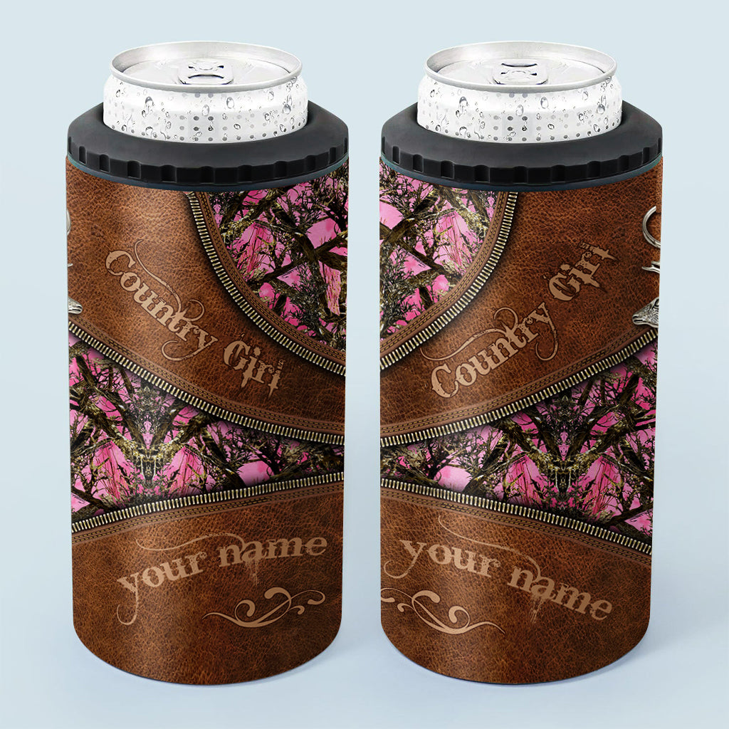 Country Girl - Personalized Hunting Can Cooler