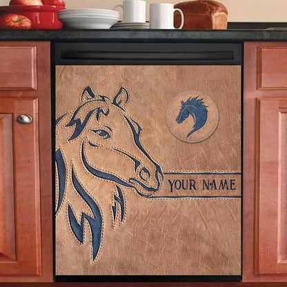 Love Horse - Personalized Horse Dishwasher Cover