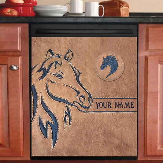 Love Horse - Personalized Horse Dishwasher Cover