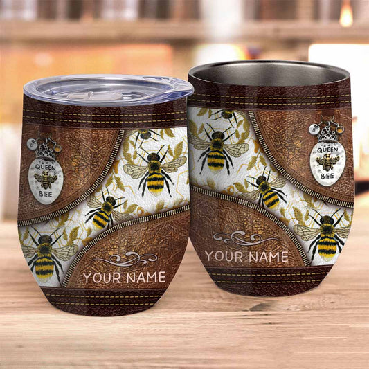 Love Bees - Personalized Bee Wine Tumbler