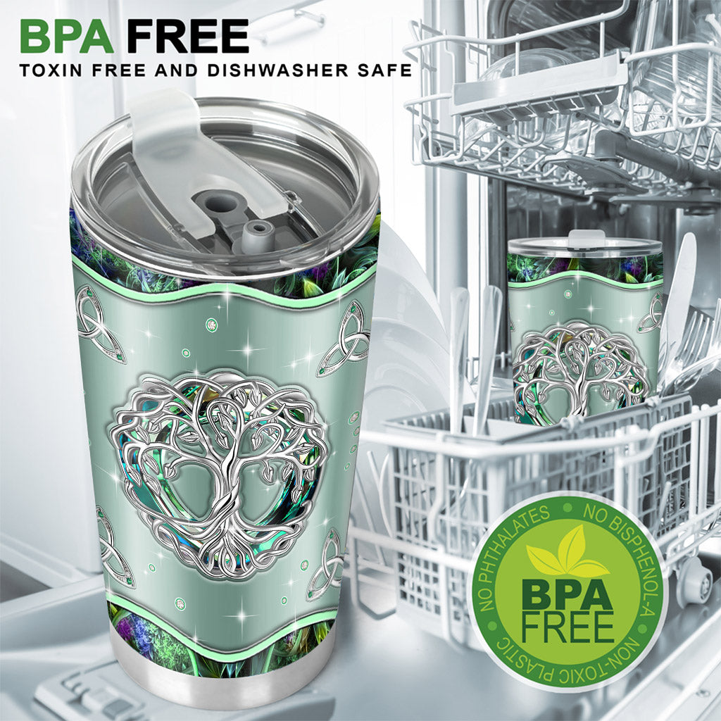 Tree Of Life Celtic Knot - Irish Tumbler