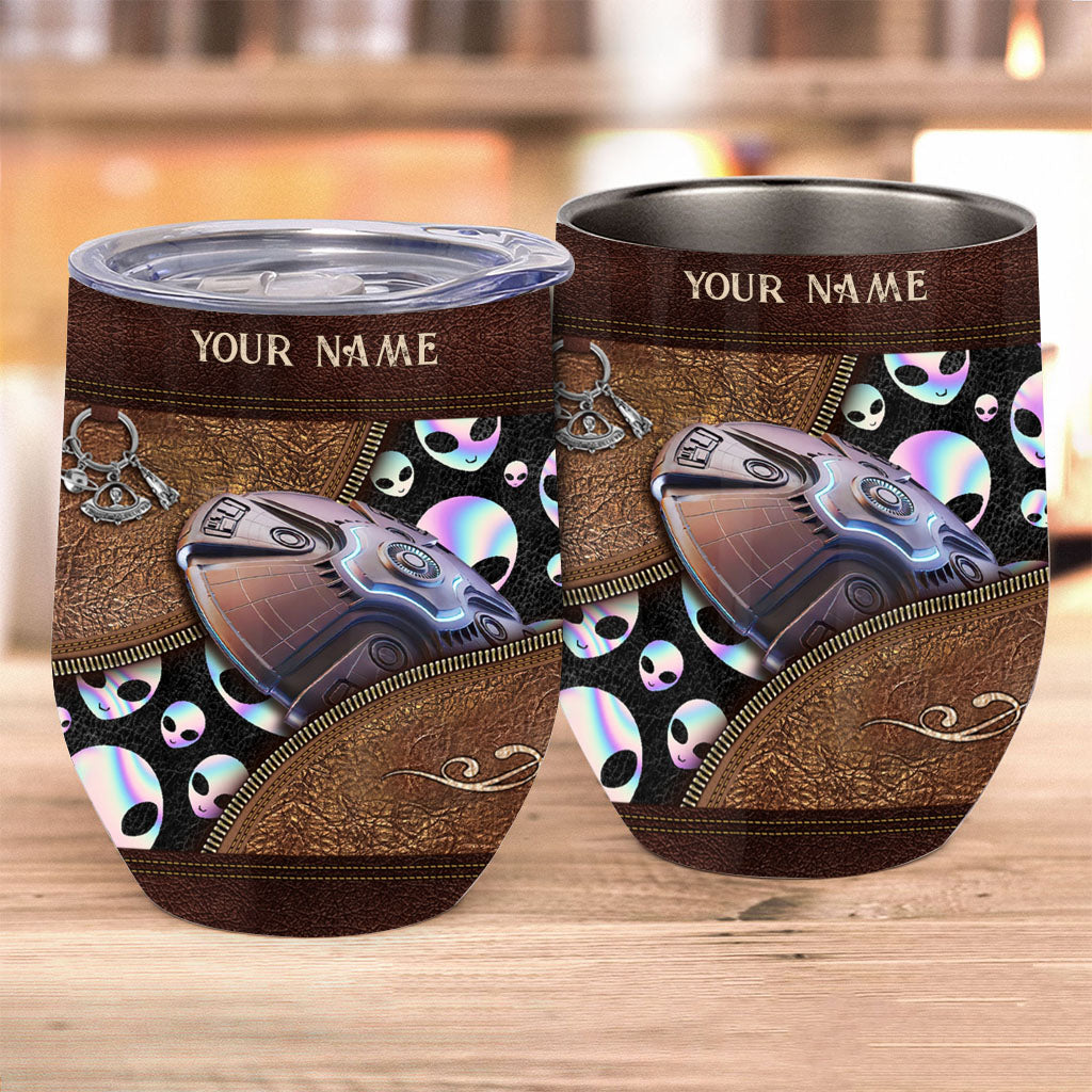 Believer - Personalized Alien Wine Tumbler