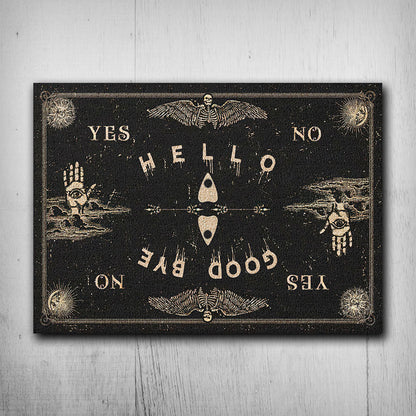 Hello Goodbye - Witch Rectangle Metal Sign