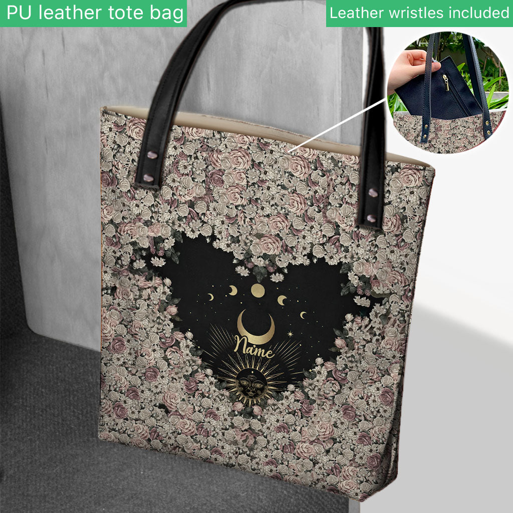 Sun And Moon - Personalized Witch Tote Bag