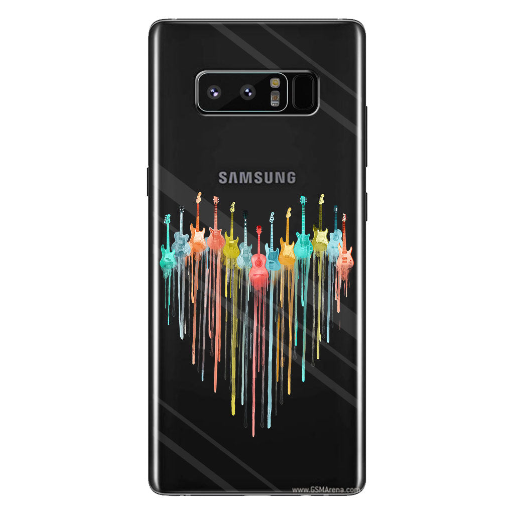 Colorful Guitars - Guitar Clear Phone Case