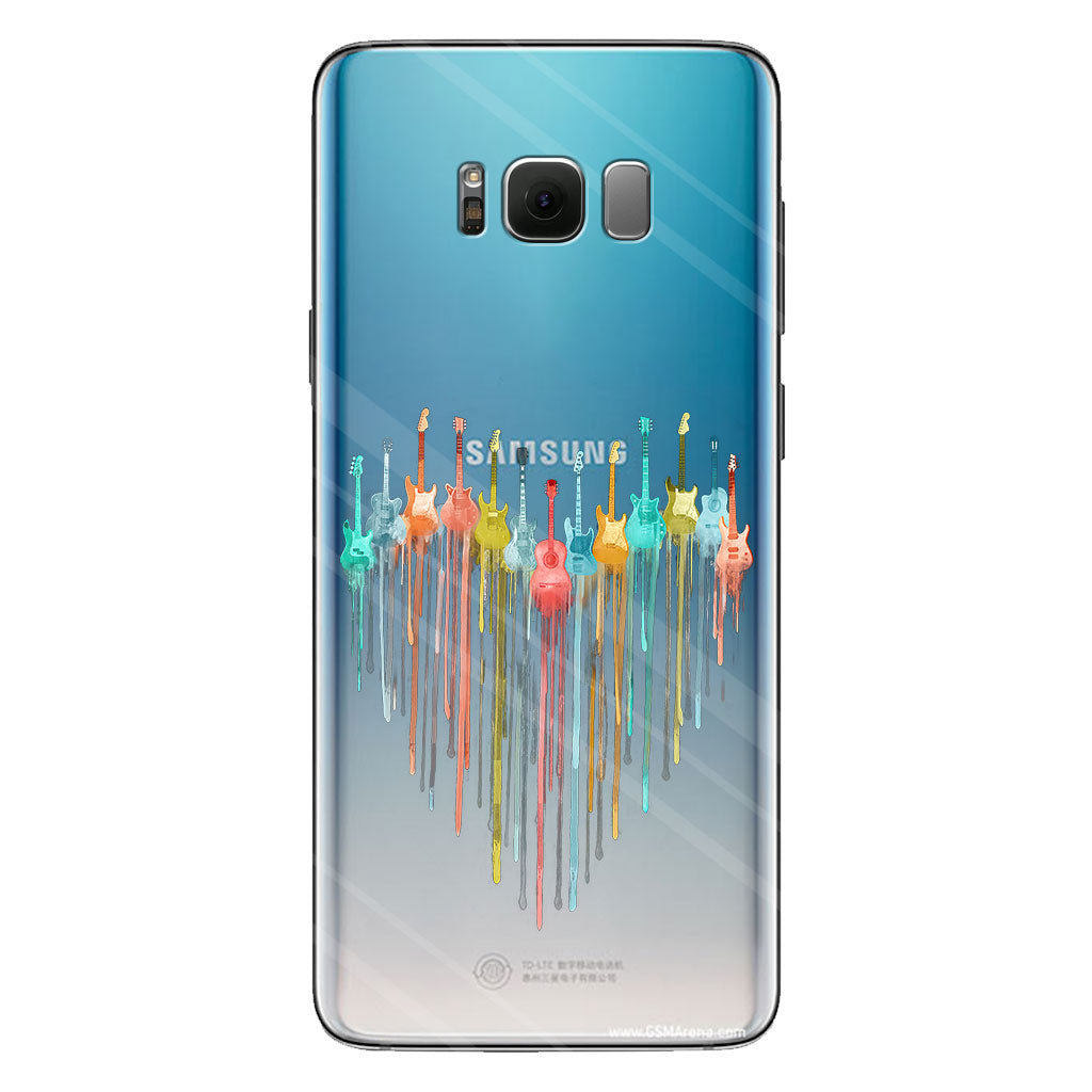 Colorful Guitars - Guitar Clear Phone Case