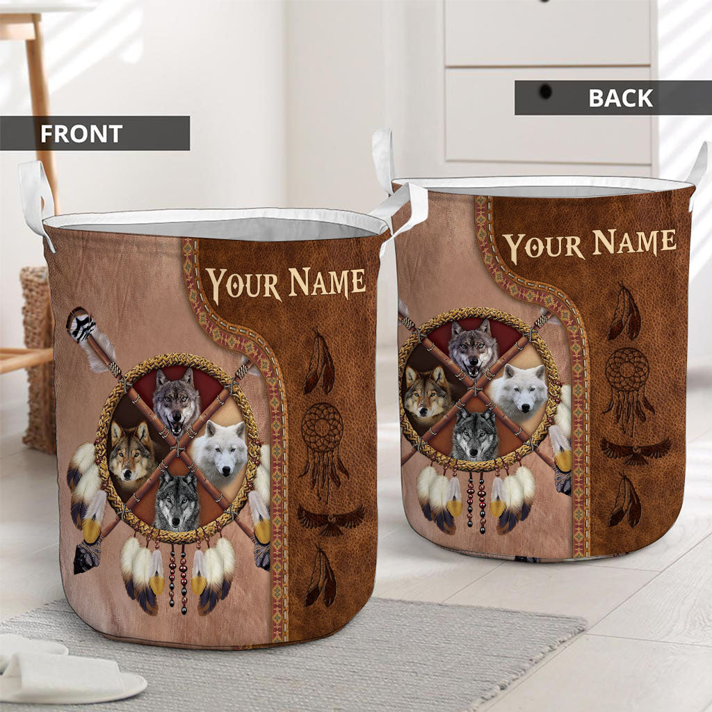 Native Blood - Personalized American Indian Storage Basket