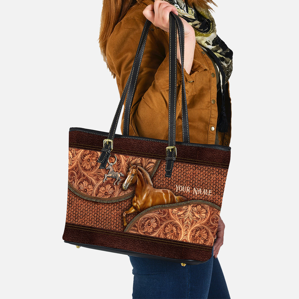 Love Horse - Personalized Horse Leather Bag