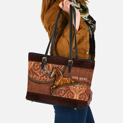Love Horse - Personalized Horse Leather Bag