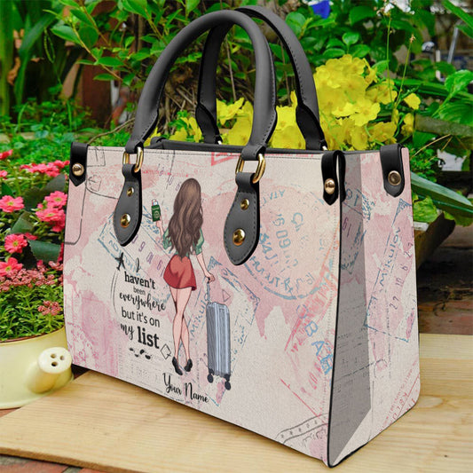 It's On My List - Personalized Travelling Leather Handbag