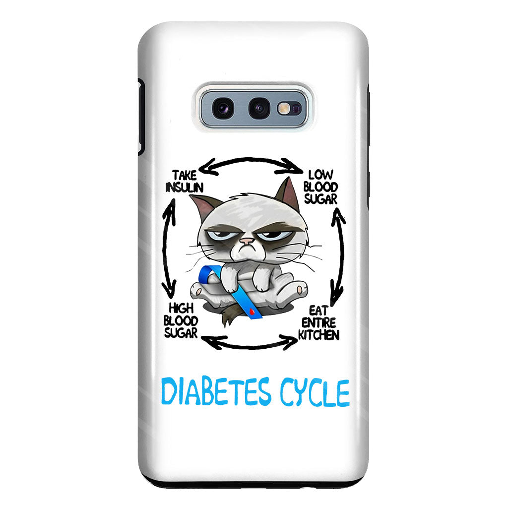Diabetes Cycle - Diabetes Awareness Clear Phone Case