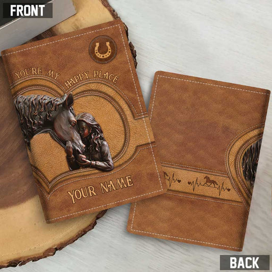 You're My Happy Place - Personalized Horse Passport Holder