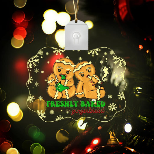 High Life - Christmas Weed Shaped Led Acrylic Ornament