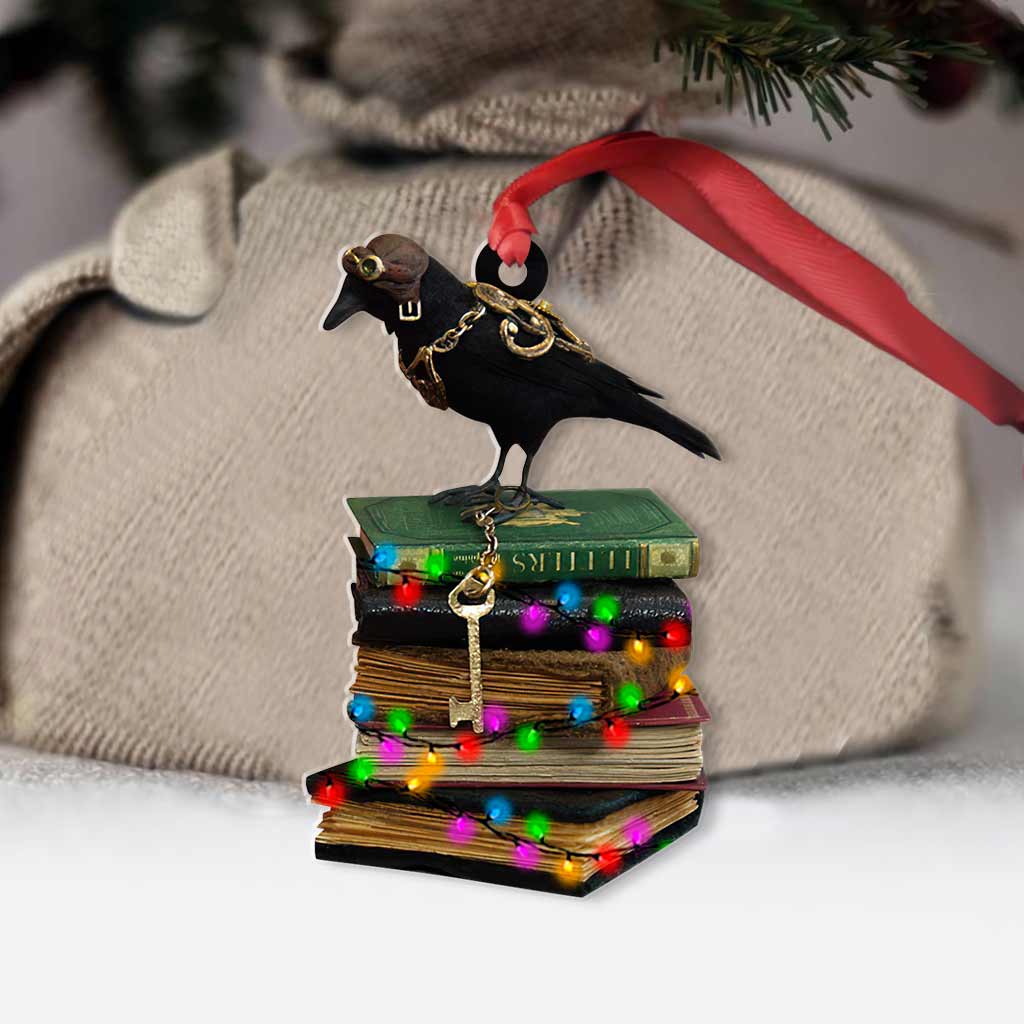 Knowledge Keeper - Christmas Book Ornament (Printed On Both Sides)