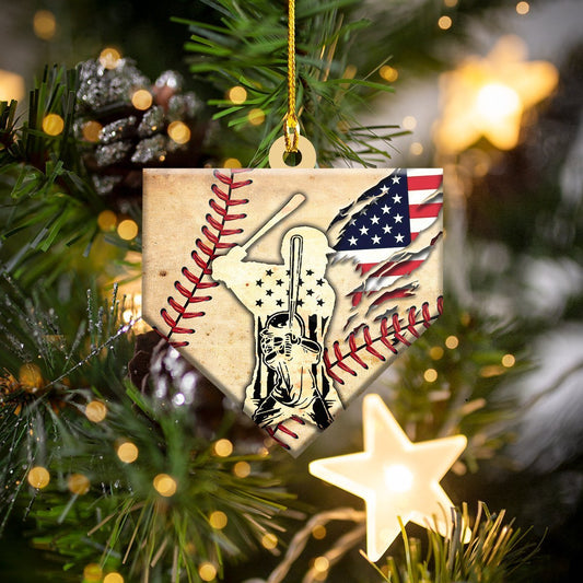 American Baseball Dream - Baseball Ornament (Printed On Both Sides) 1022
