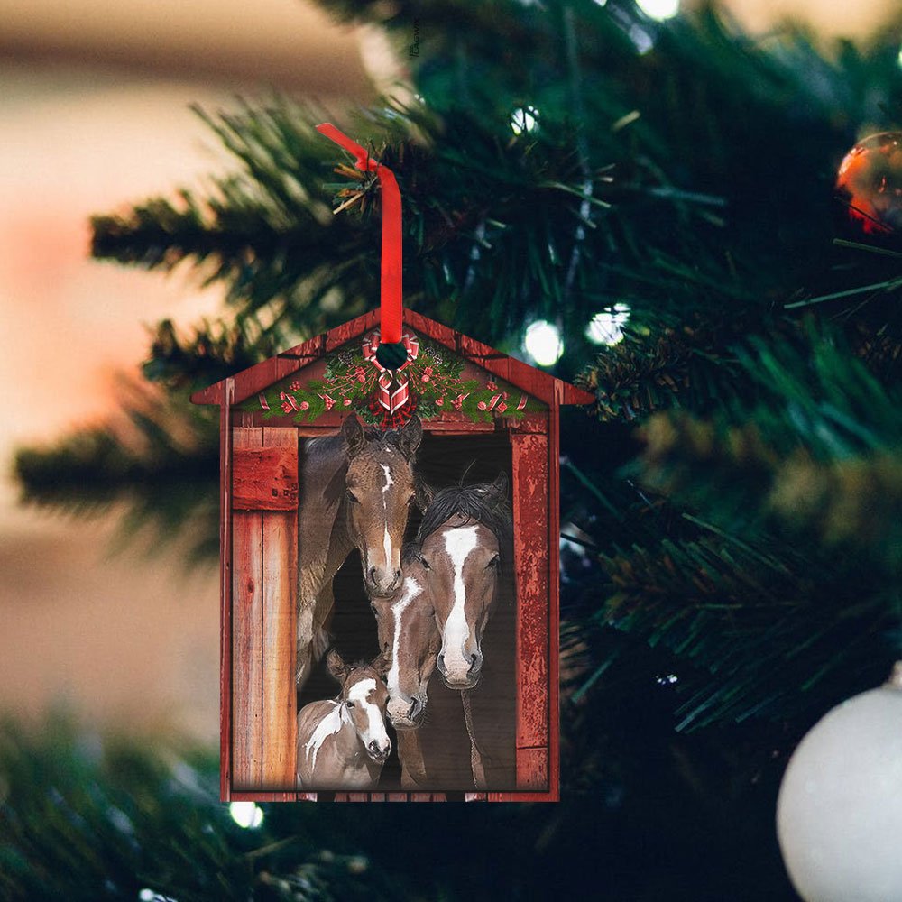 Happy Horse Barn - Horse Ornament (Printed On Both Sides) 1122