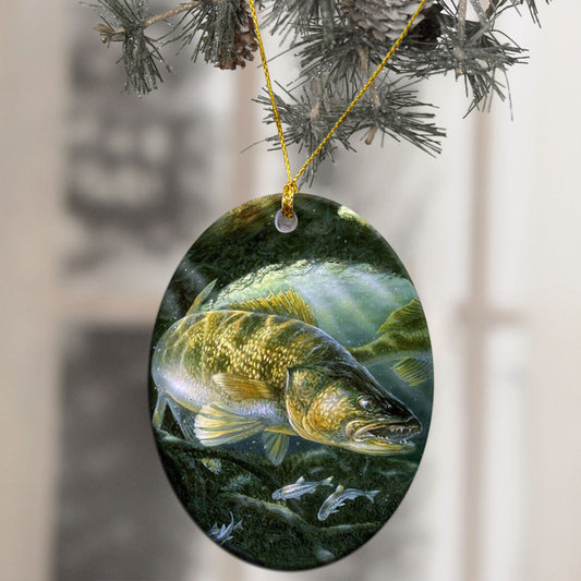 Love Fishing - Fishing Ornament (Printed On Both Sides) 1022