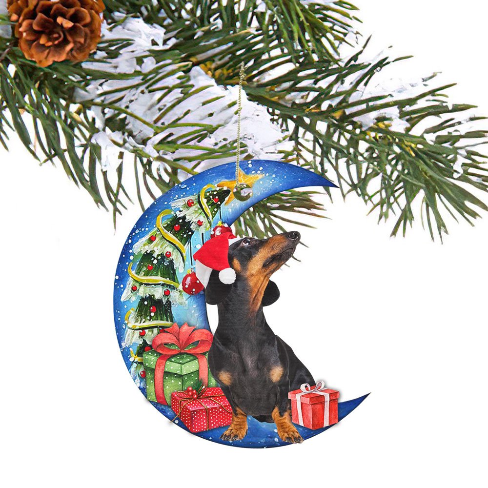 Cute Dachshund - Dachshund Ornament (Printed On Both Sides) 1022